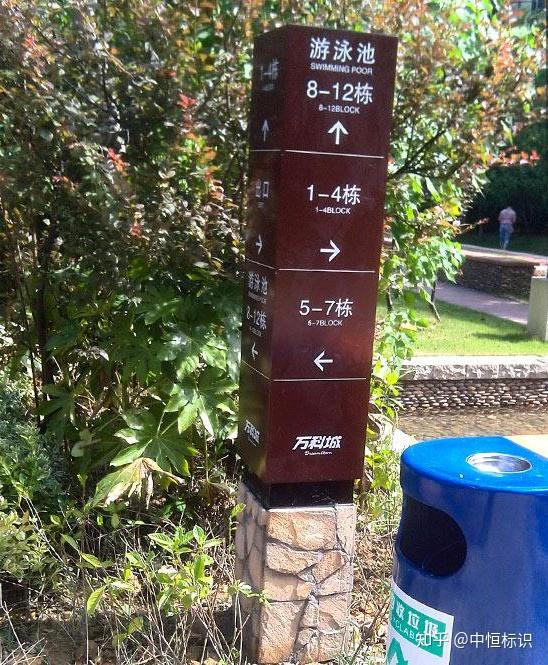 中恒标识盘点小区住宅楼标识标牌导视系统需要注意的地方