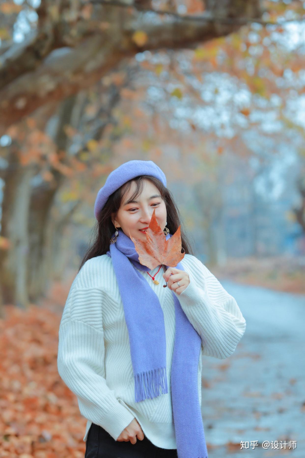 7张图片讲解7个拍照技巧让中老年人的秋叶人像更唯美有意境