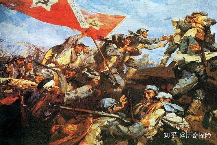 红军胜利会师在长征途中,中国红军克服了一个又一个的困难,血战湘江