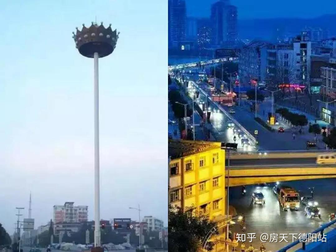 2009年,所有老德阳人都知道的皇冠灯退出历史舞台,五岔路口建起了高架