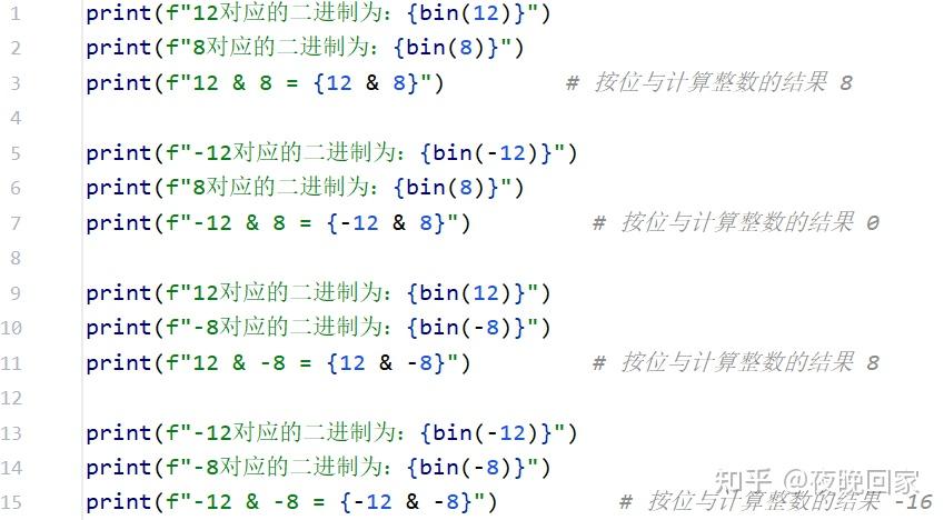 「Python位运算符」按位与运算符(&) - 知乎