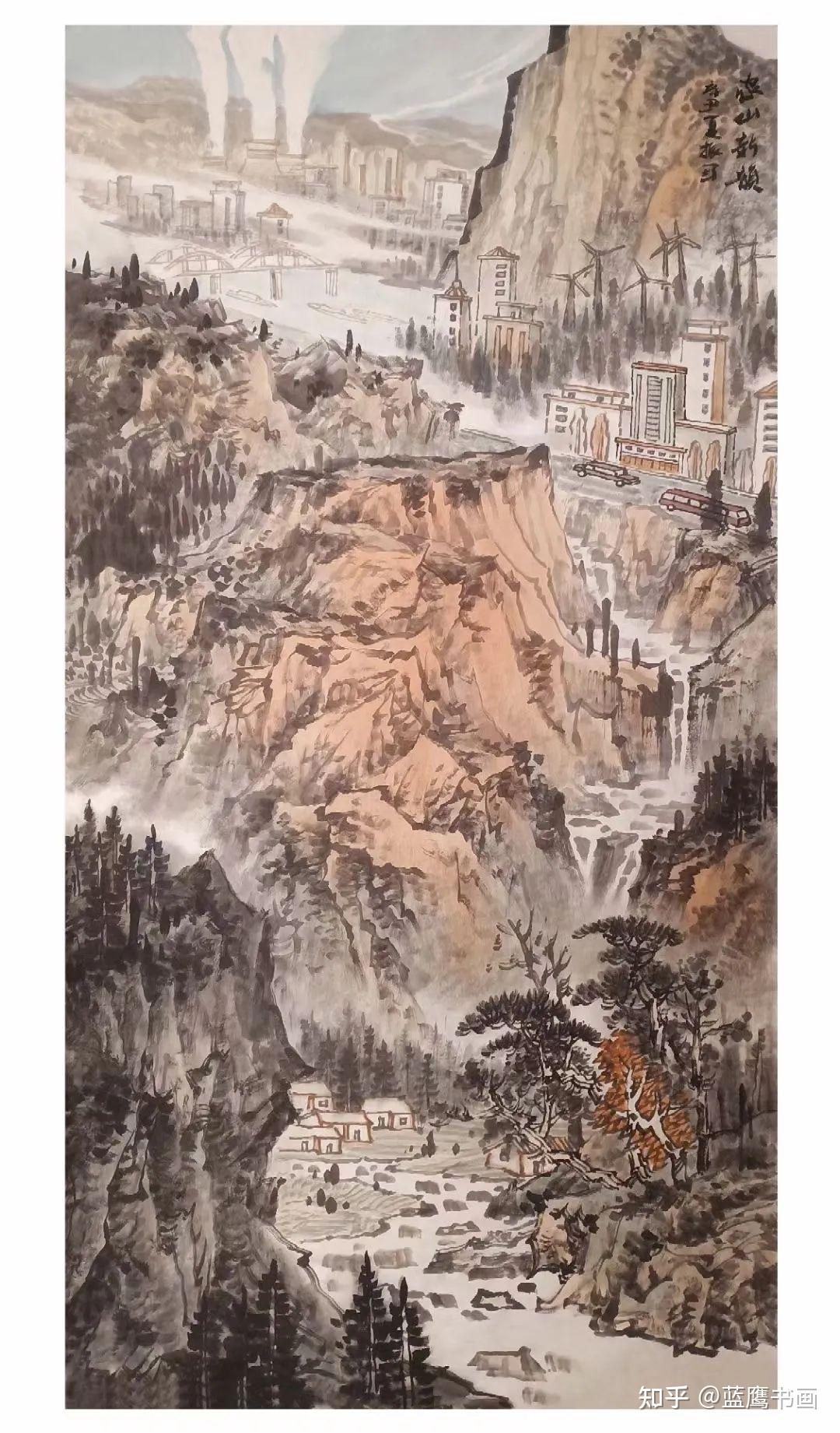 画家李振军笔法俊美气象万千