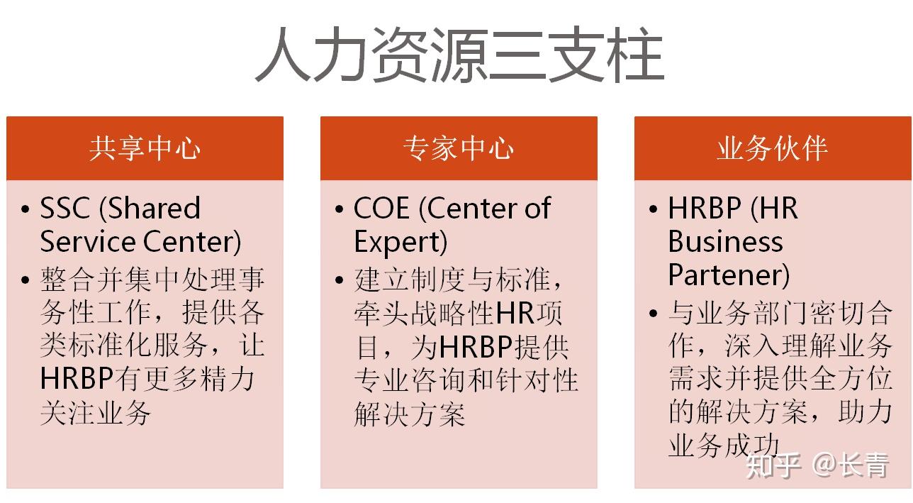 人力资源三支柱