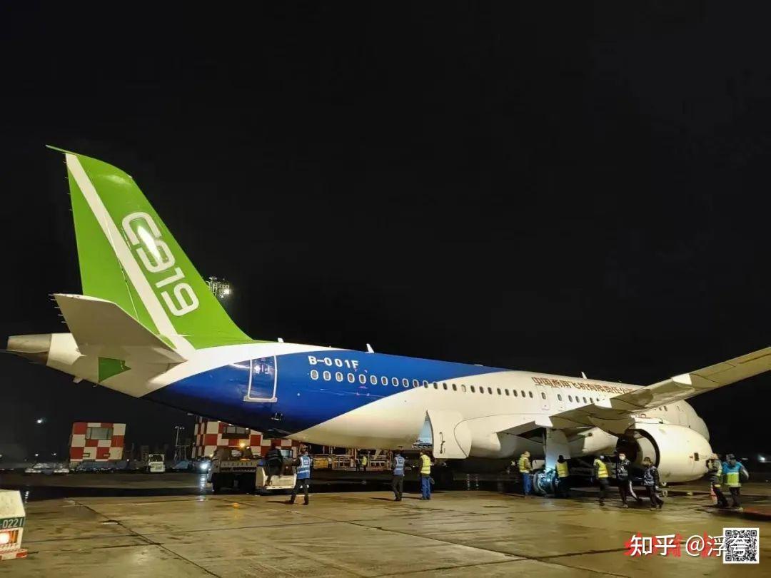 國產大飛機c919左航發反推故障後試飛機再次亮相