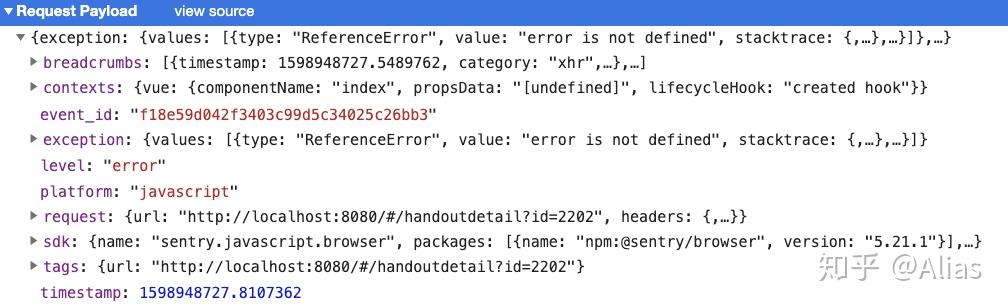 前端异常捕获与上报 - Sentry - 知乎