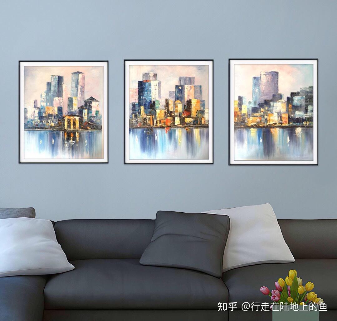 纯手绘油画购买渠道简约现代风格的手绘油画推荐