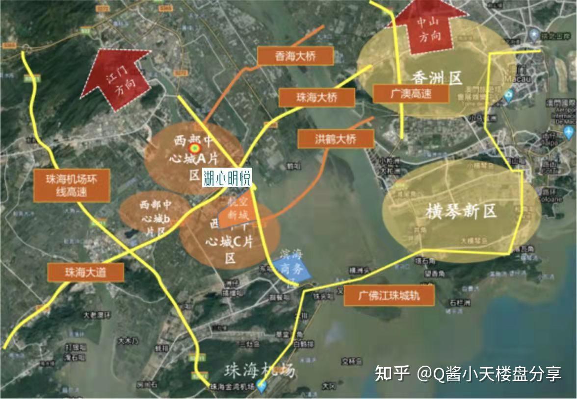 斗门区湖心路规划图图片