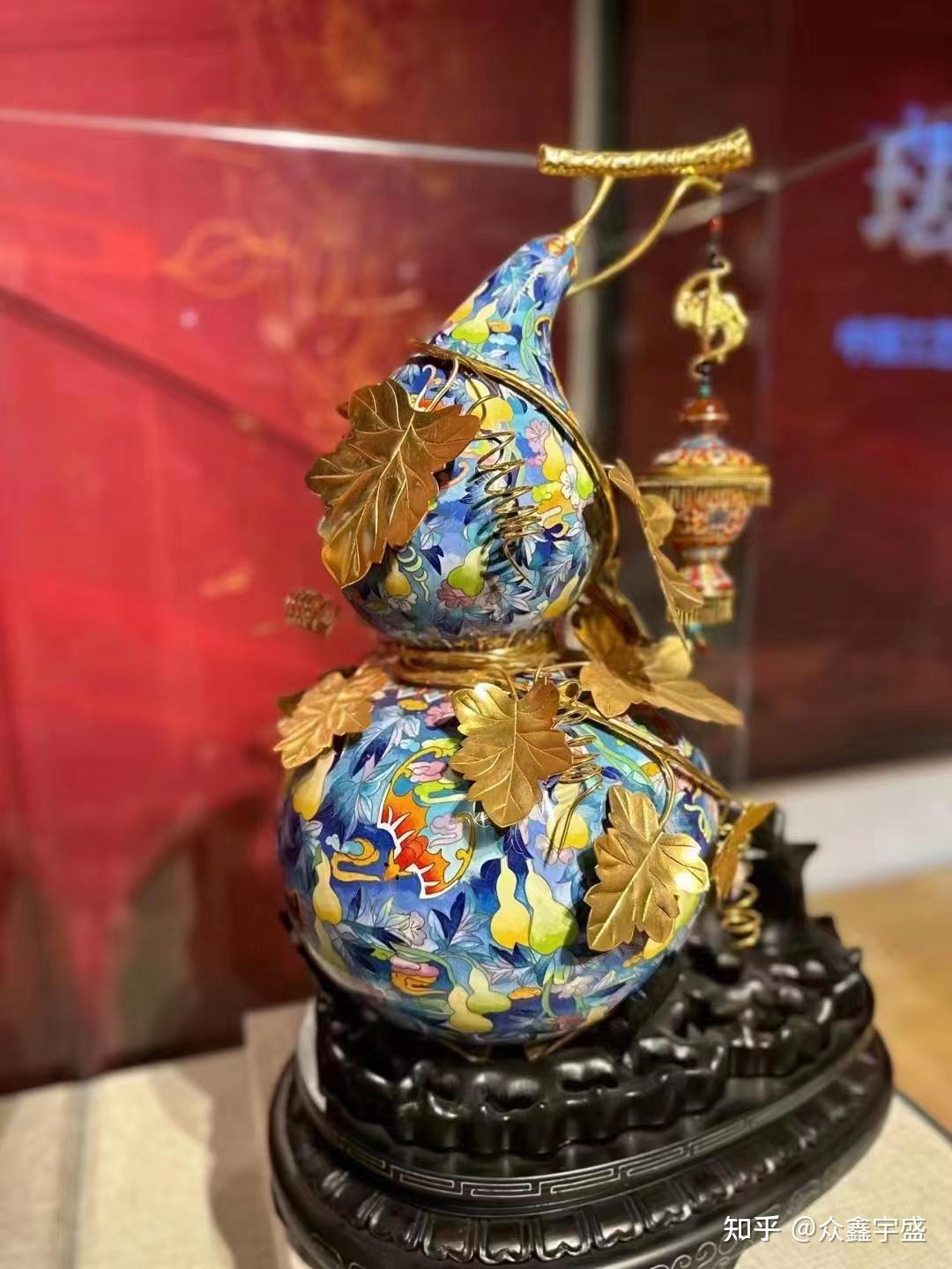 张同禄景泰蓝宫灯葫芦 象征吉祥富贵