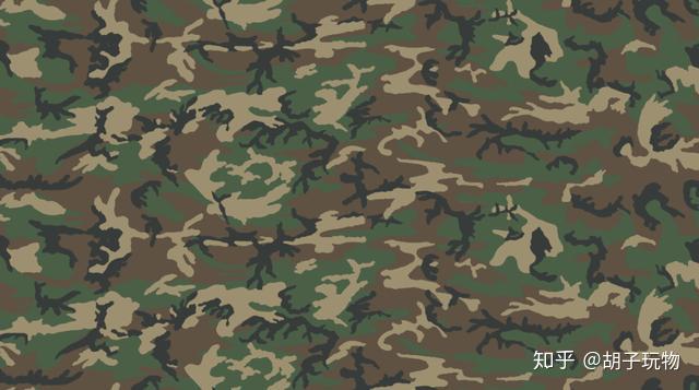 虎斑纹林地erdl经典时尚军事迷彩图解