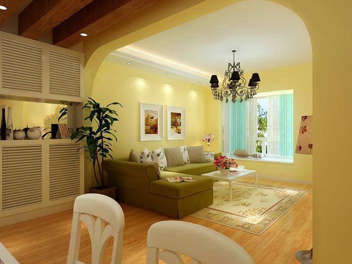 现在淡黄色是很常见的装修色调了,这种颜色比较护眼,可以减少视觉负担