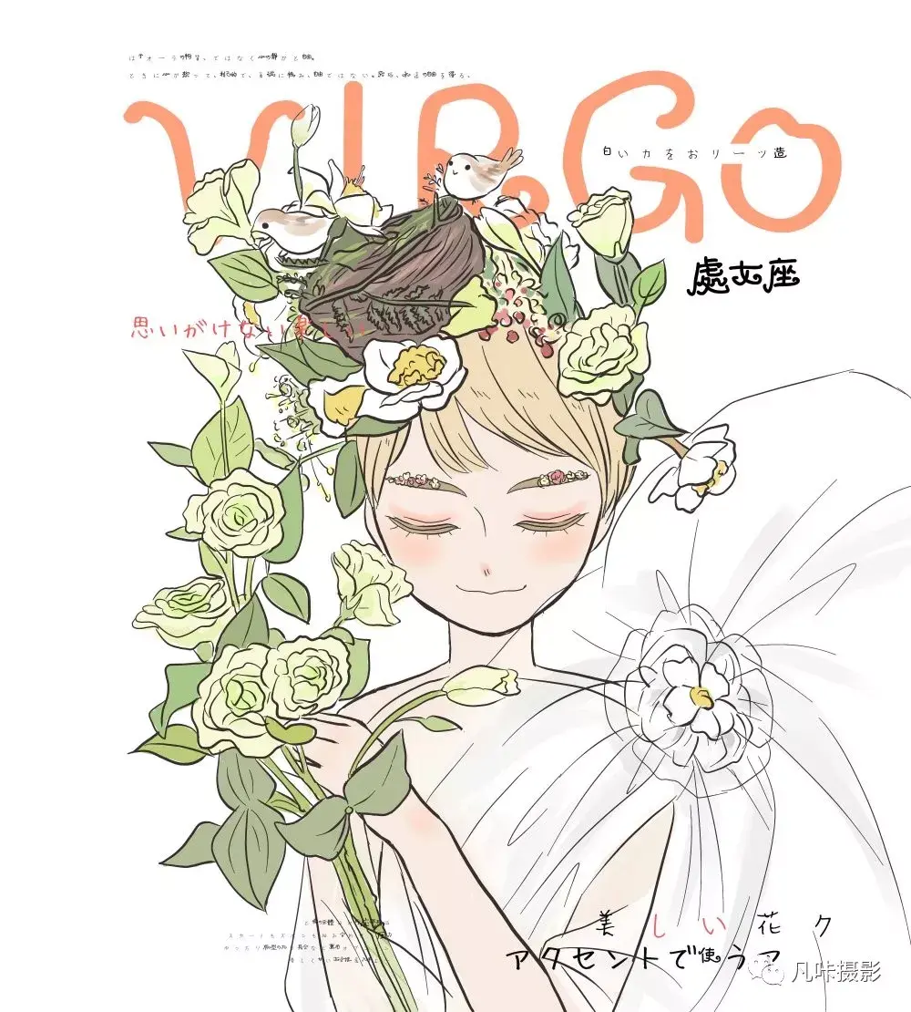 凡咔摄影倾心打造:十二星座婚纱照手绘海报!附带9月爱情运势