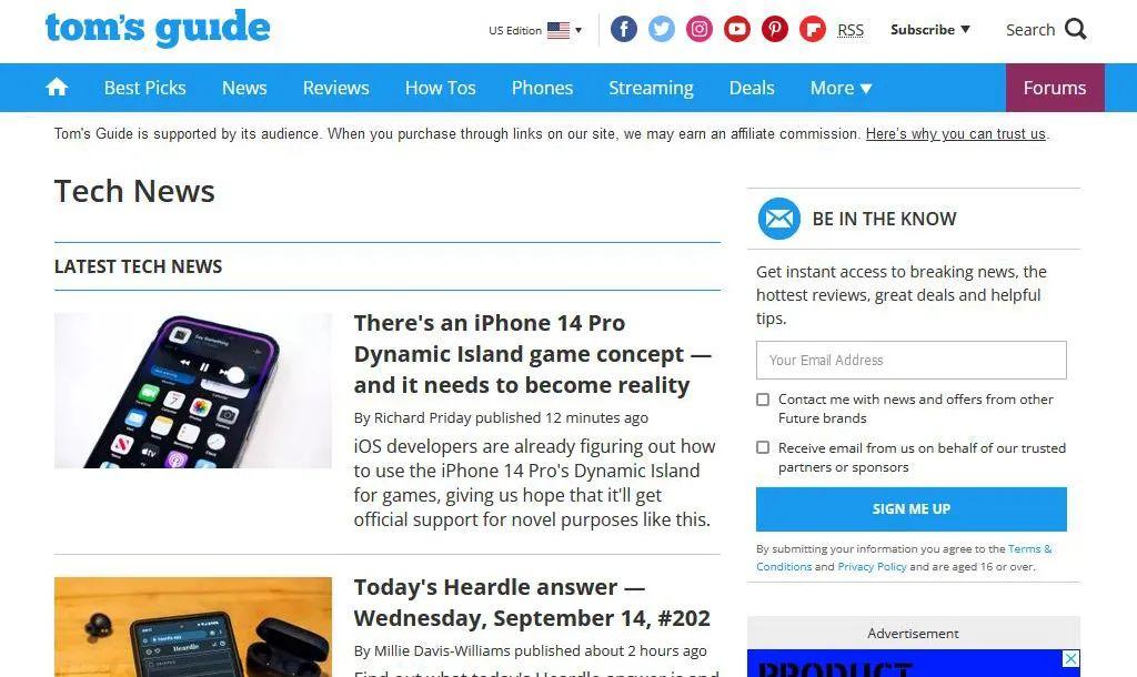 推荐15大海外科技网站和博客