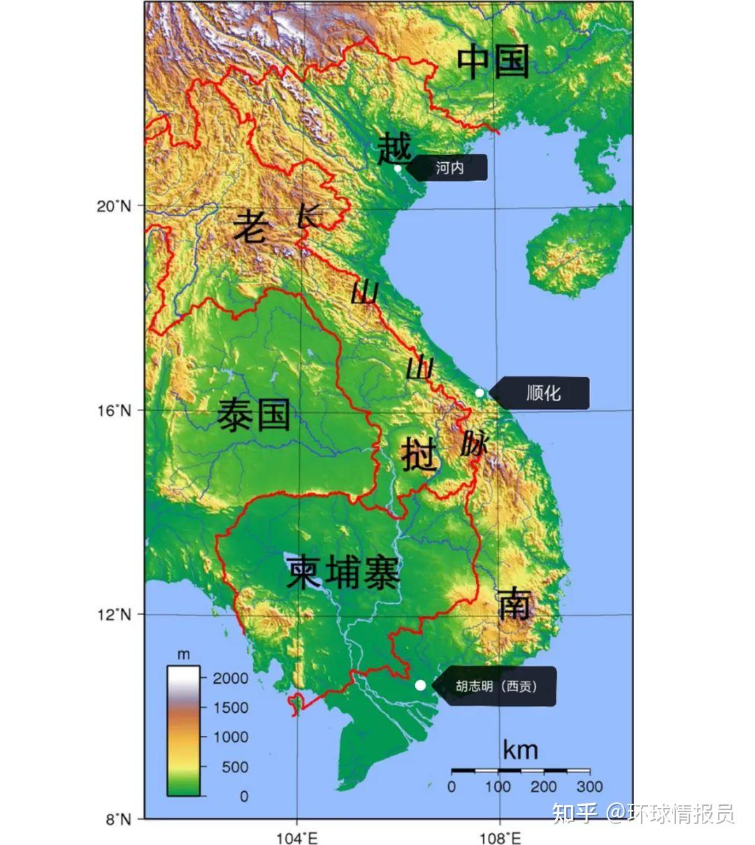 越南卫星影像地图 - 越南地图 - 地理教师网