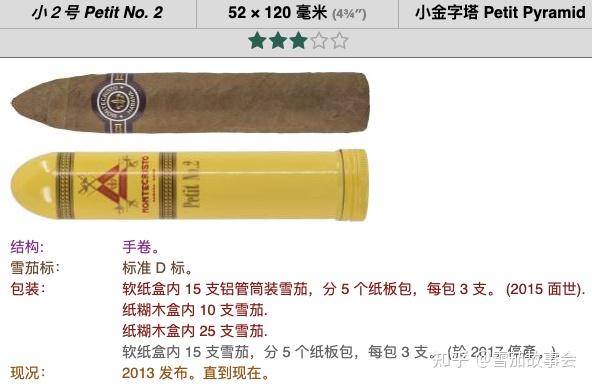 古巴雪茄介绍:蒙特克里斯托Montecristo 常规款/限量款 全目录 - 知乎