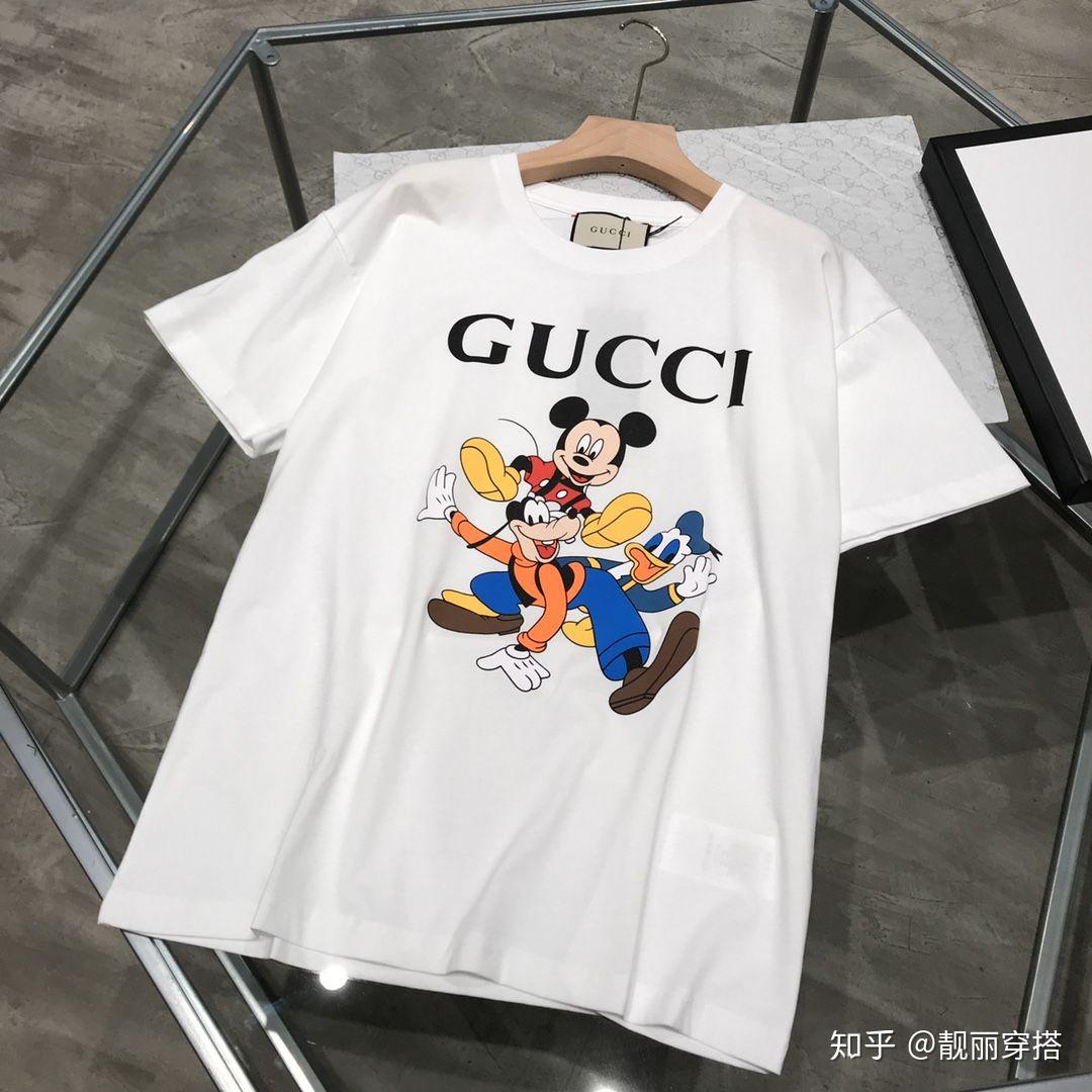 gucci 2020最新米奇印花圓領短袖t恤 客供進口棉質面料,透氣舒爽