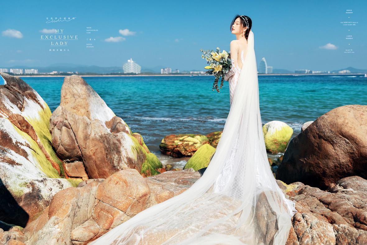 克洛伊婚纱照新娘子的头纱终极攻略