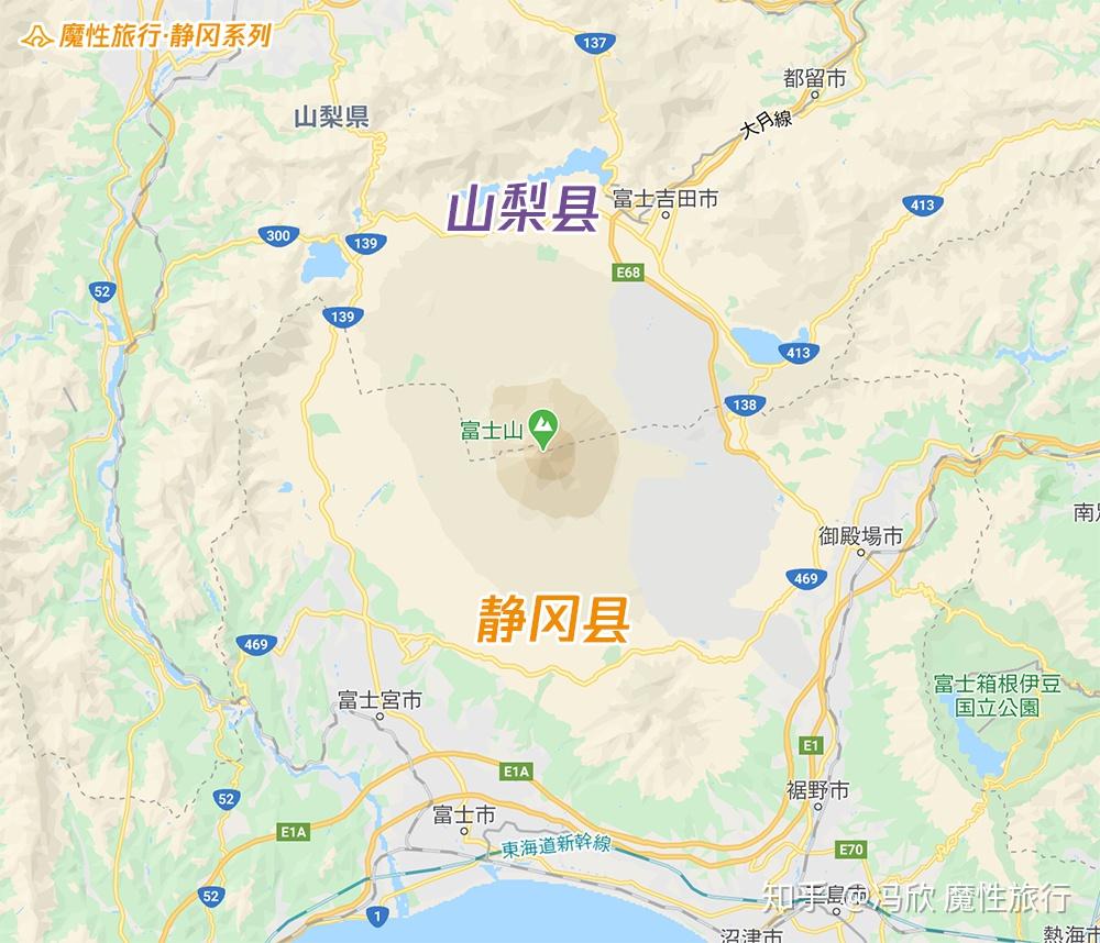 日本静冈地图高清图片