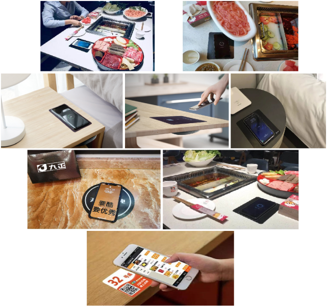 无线充电器无需押金,不用信用授权,扫码即用,想象一下,当你坐在火锅桌