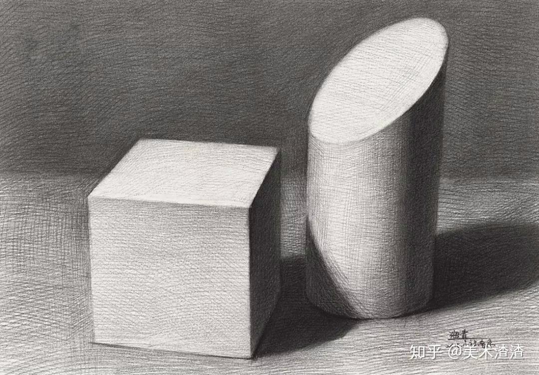 素描基础教学教你素描几何体从结构画到明暗其实就这么简单