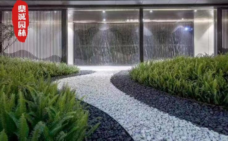 砾石庭院户外园林道路铺装意境之美