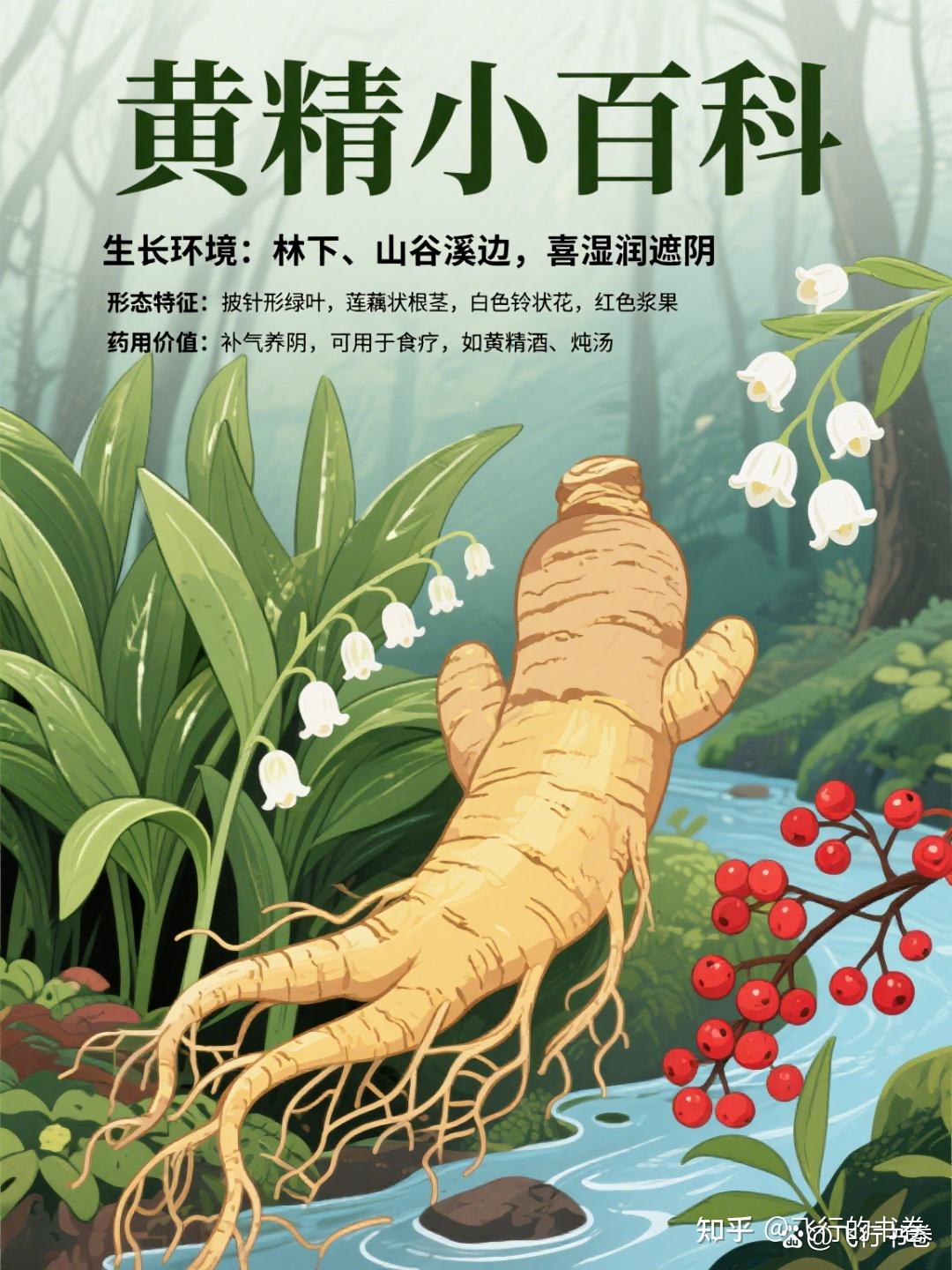 考证:滇黄精、多花黄精、鸡头黄精对比+服食黄精禁忌 - 知乎