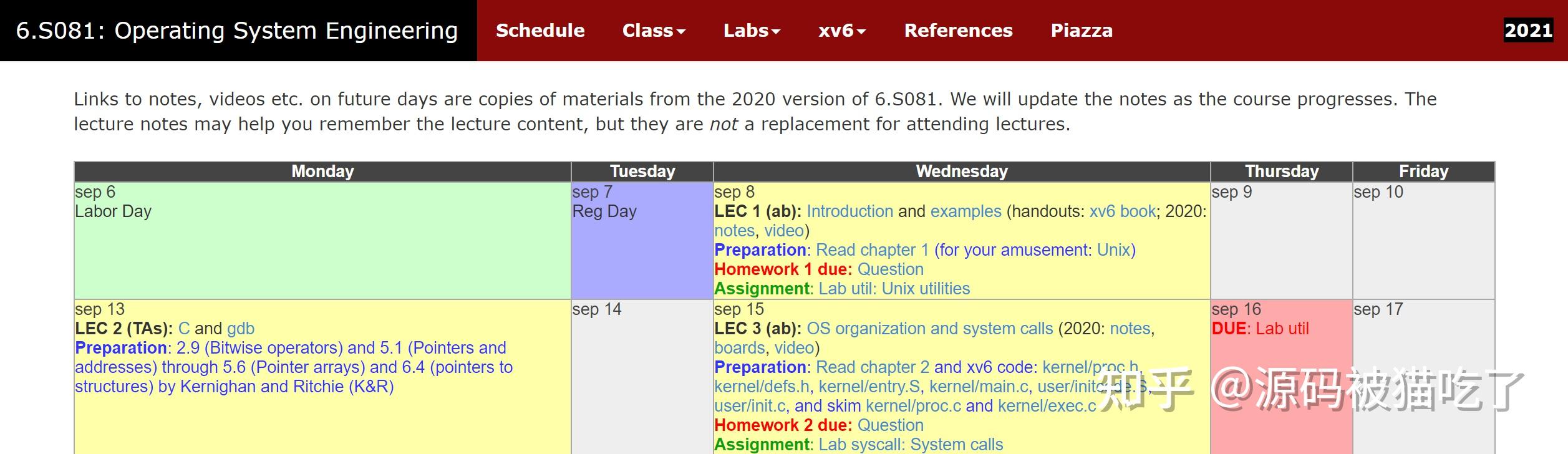  mit 6 s081 operating system engineering 