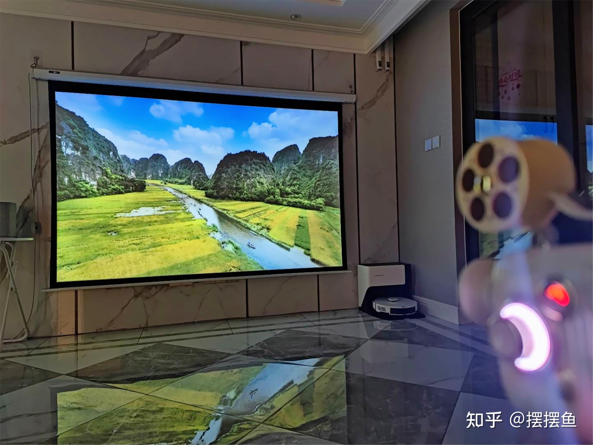 复古放映机造型,想投哪投哪,猫王灵感p5投影仪评测