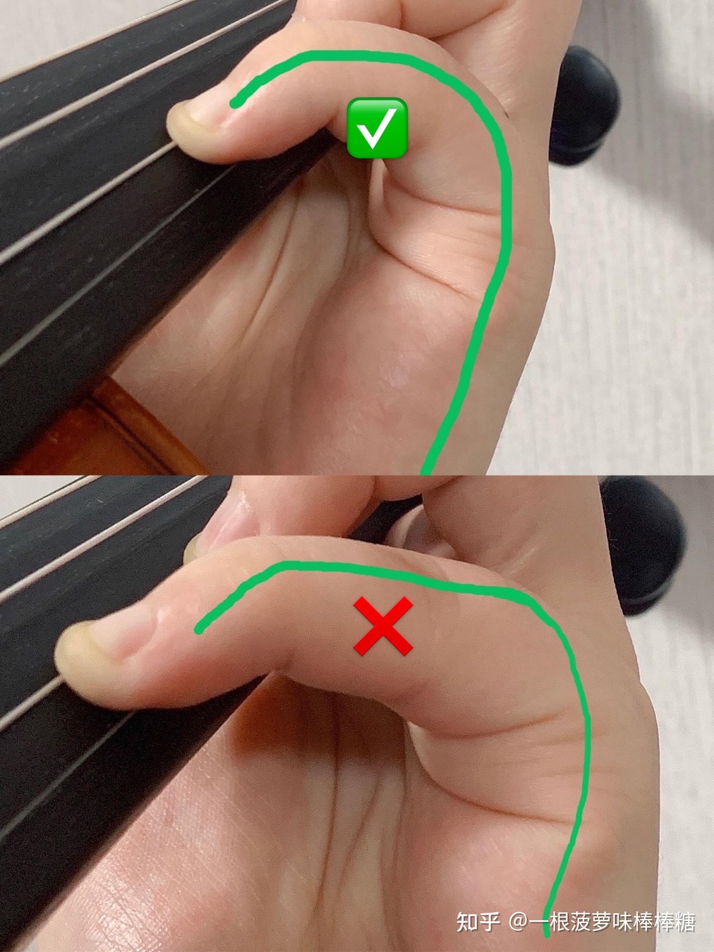 左手按弦正确姿势图片