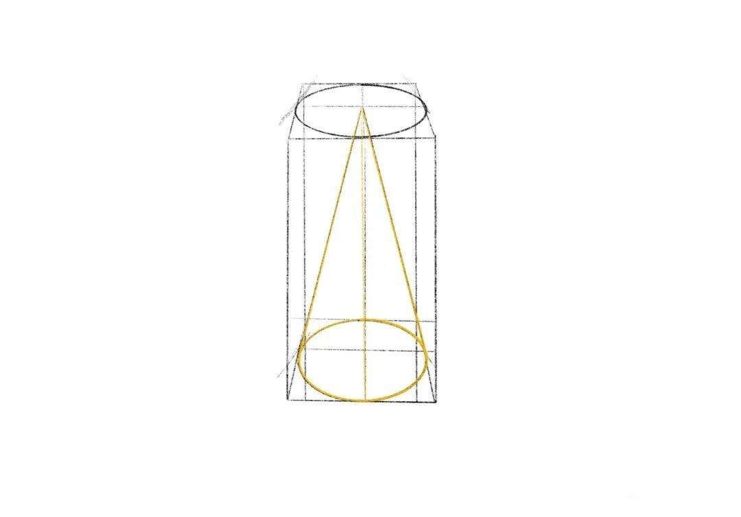 零基础学画画如何画圆锥体