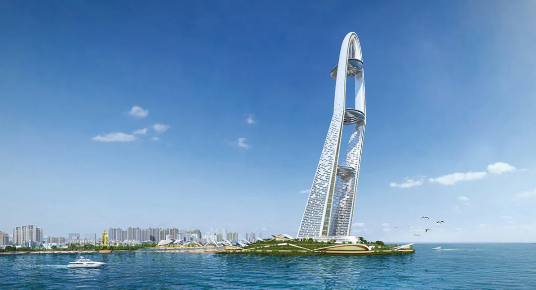 风帆弯弓树屋蜂巢jae对观光电视塔的别样诠释