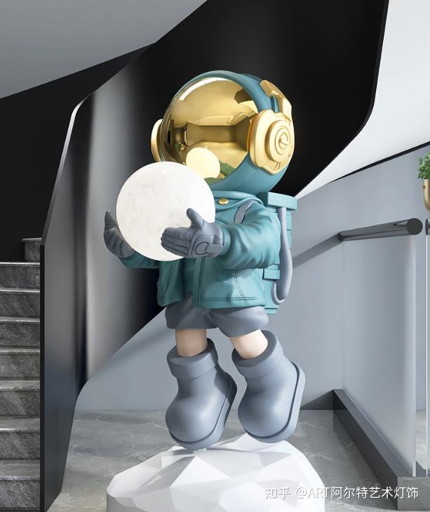 网红新款太空人宇航员落地灯装饰氛围灯摆件