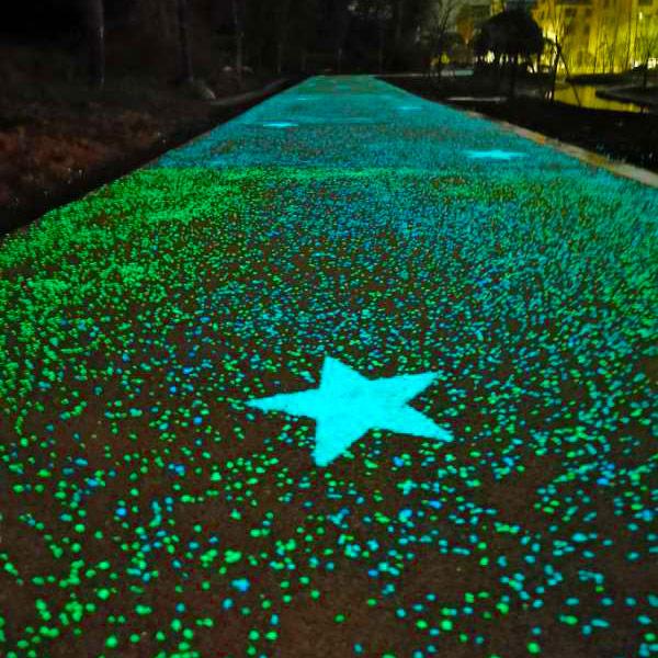 杭州荧光跑道施工荧光跑道造价夜光跑道铺设相关知识介绍