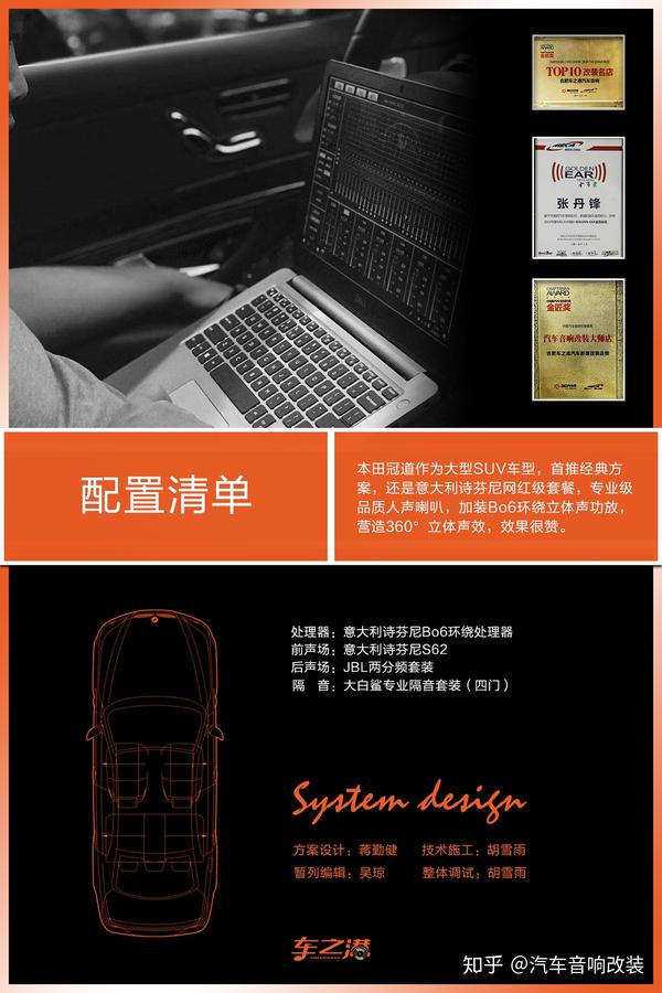 本田冠道汽车音响改装意大利诗芬尼6880套装喇叭南京车之港