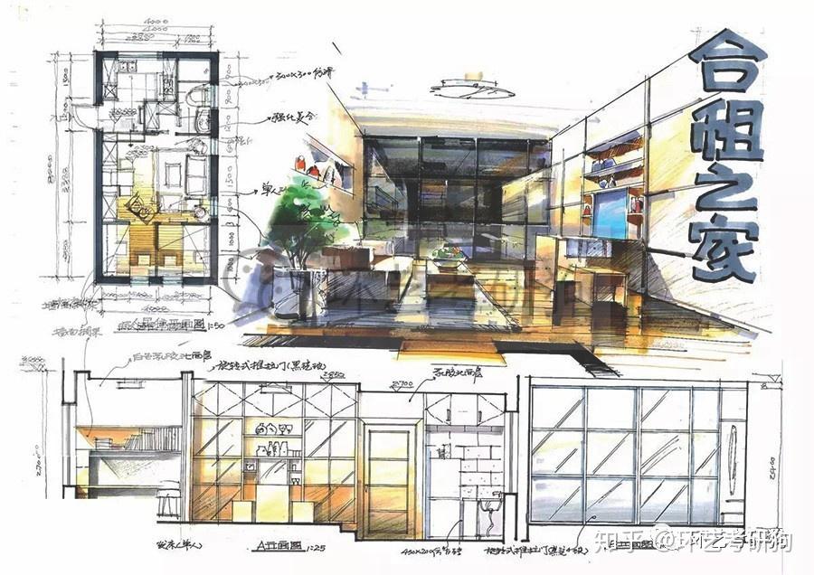 室内快题丨家居空间专题作品集锦-不定期更新 - 知乎