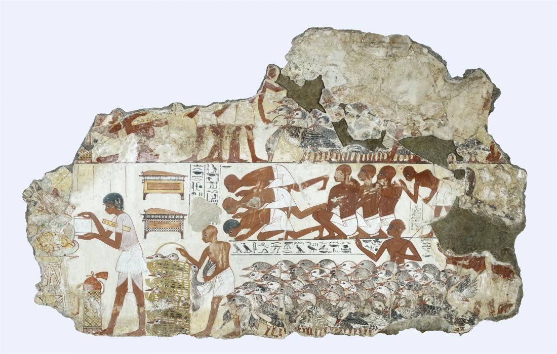 古埃及壁画之内巴蒙花园