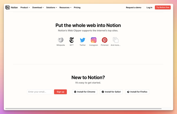 Notion 使用教程：Notion Web Clipper —— Notion 官方网页剪藏插件 - 知乎