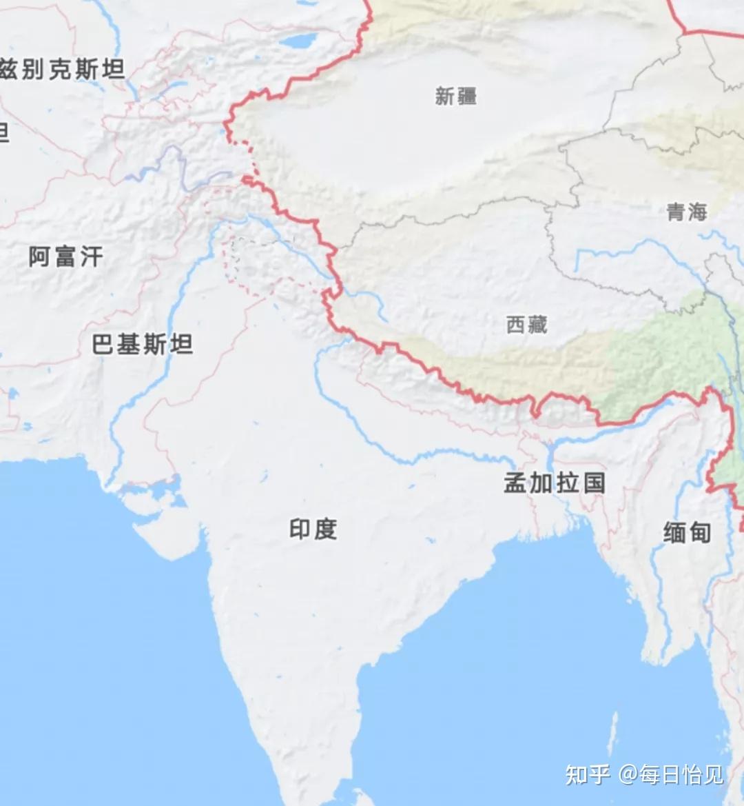 中国和巴基斯坦接壤吗图片