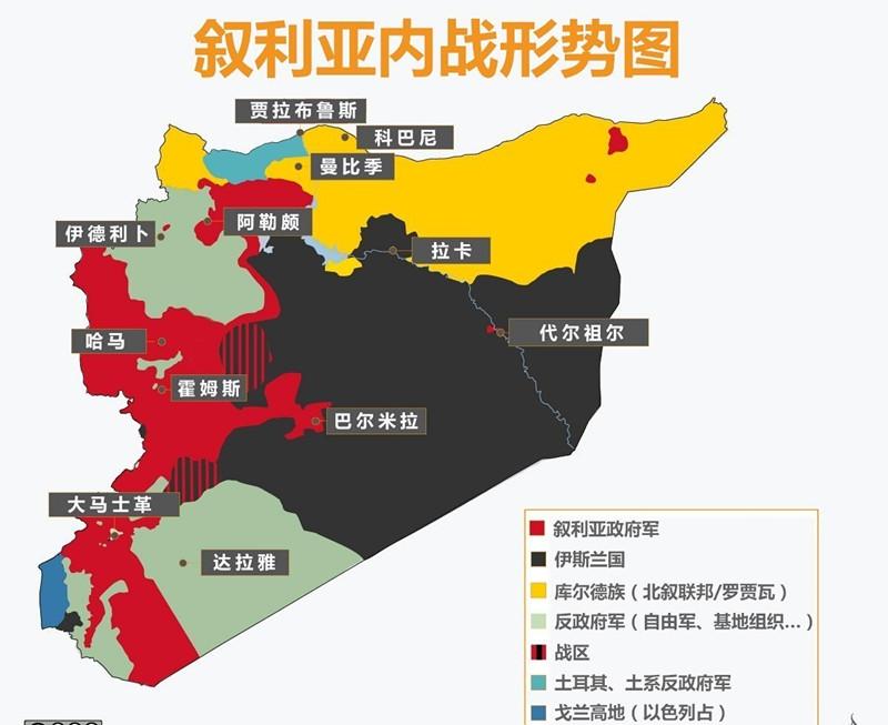 叙利亚省份地图图片