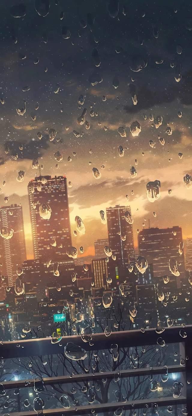 一组超好看的雨景壁纸