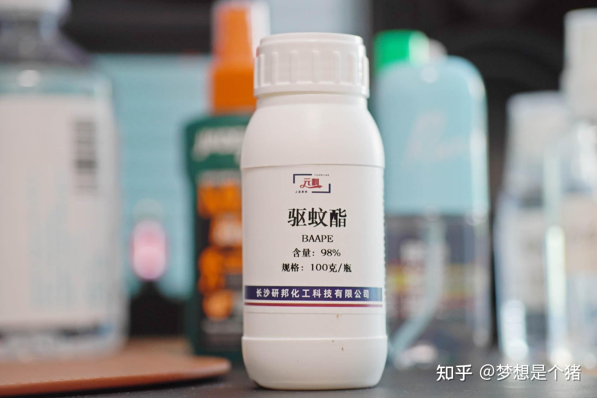 商品名伊默宁, 化学名称3-(n-正丁基乙酰胺基)-丙酸乙酯, 与避蚊胺