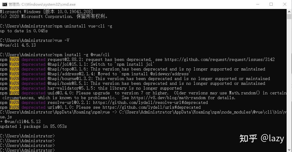 Vue cli 更新最新版本 - 知乎