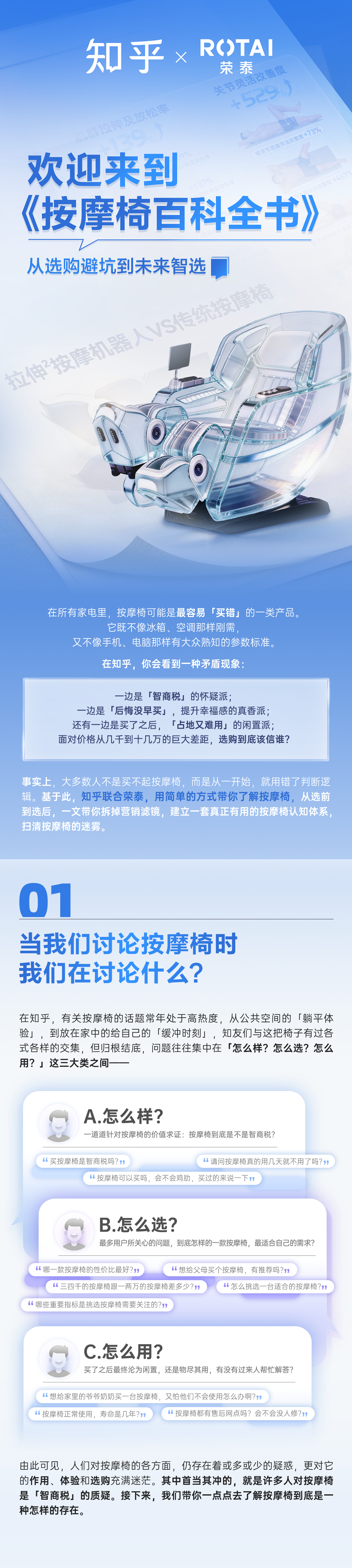 知乎 X 荣泰丨欢迎来到「按摩椅百科全书」