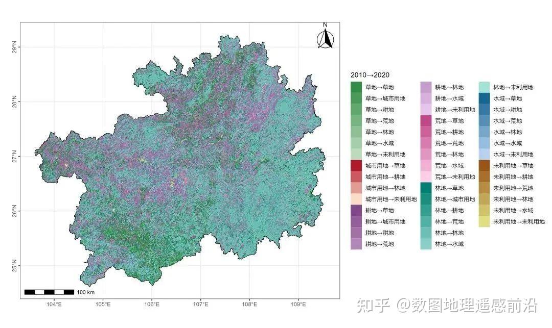 基于R和ArcGIS两种方法制作土地利用转移图详细教程 知乎