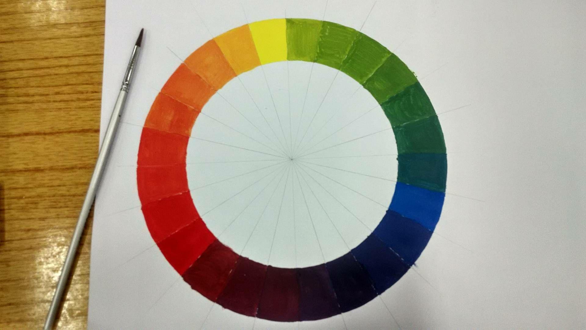 12色环三原色画法步骤图片