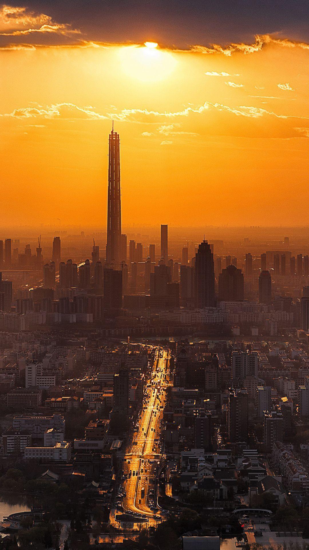 有哪些俯瞰整个城市的手机壁纸?