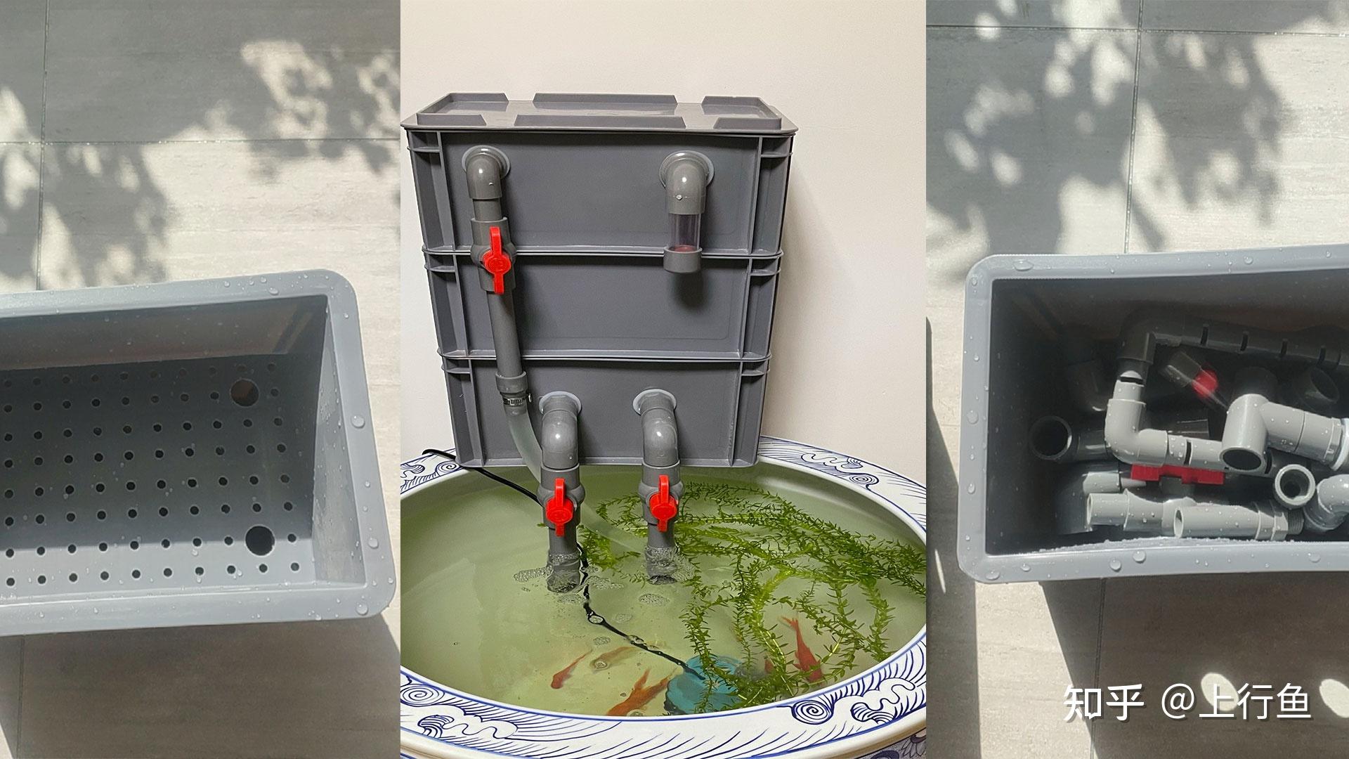 玻璃圆形鱼缸吸便过滤器 外置三合一净化水滤盒 低水位静音过滤器-阿里巴巴