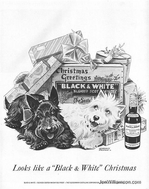 威士忌视觉史黑白狗威士忌广告赏析