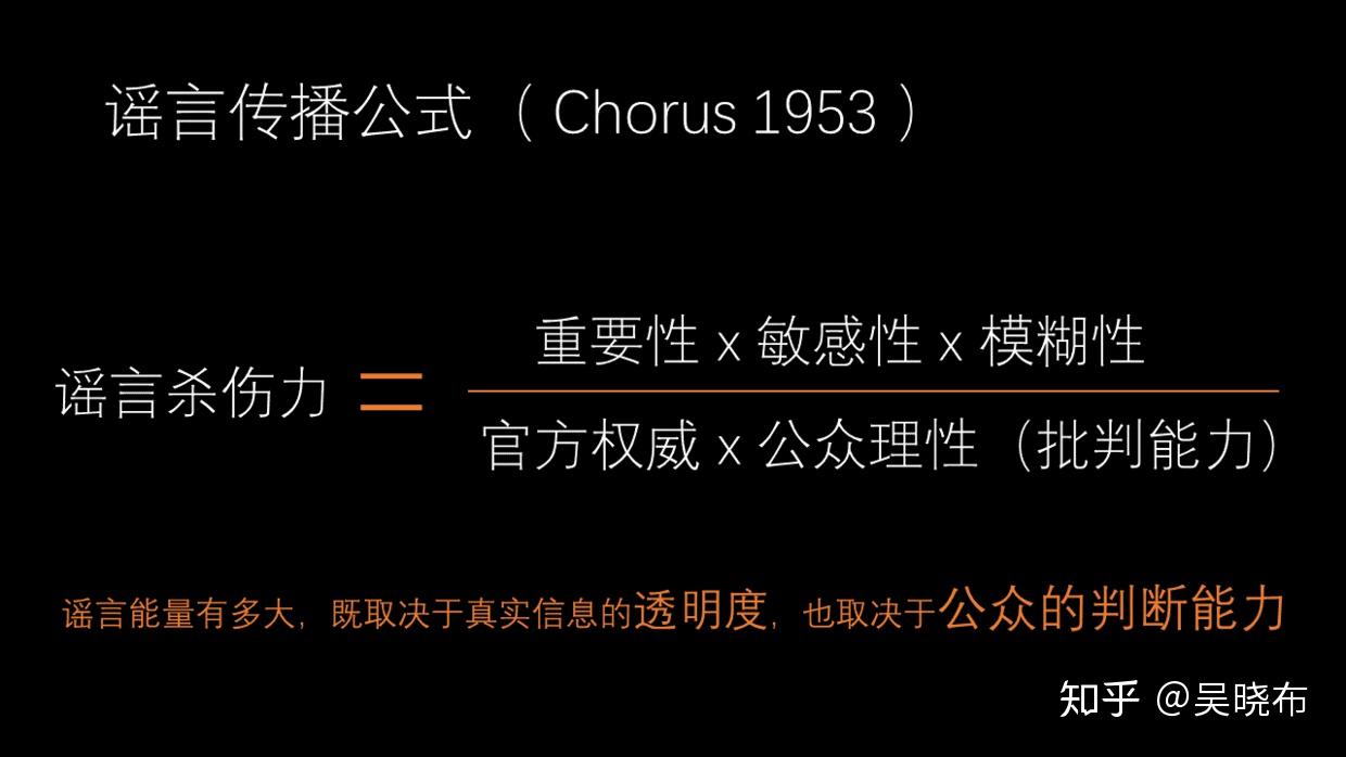 教授克鲁斯,改进了美国实验社会心理学之父奥尔波特1947年的谣言公式