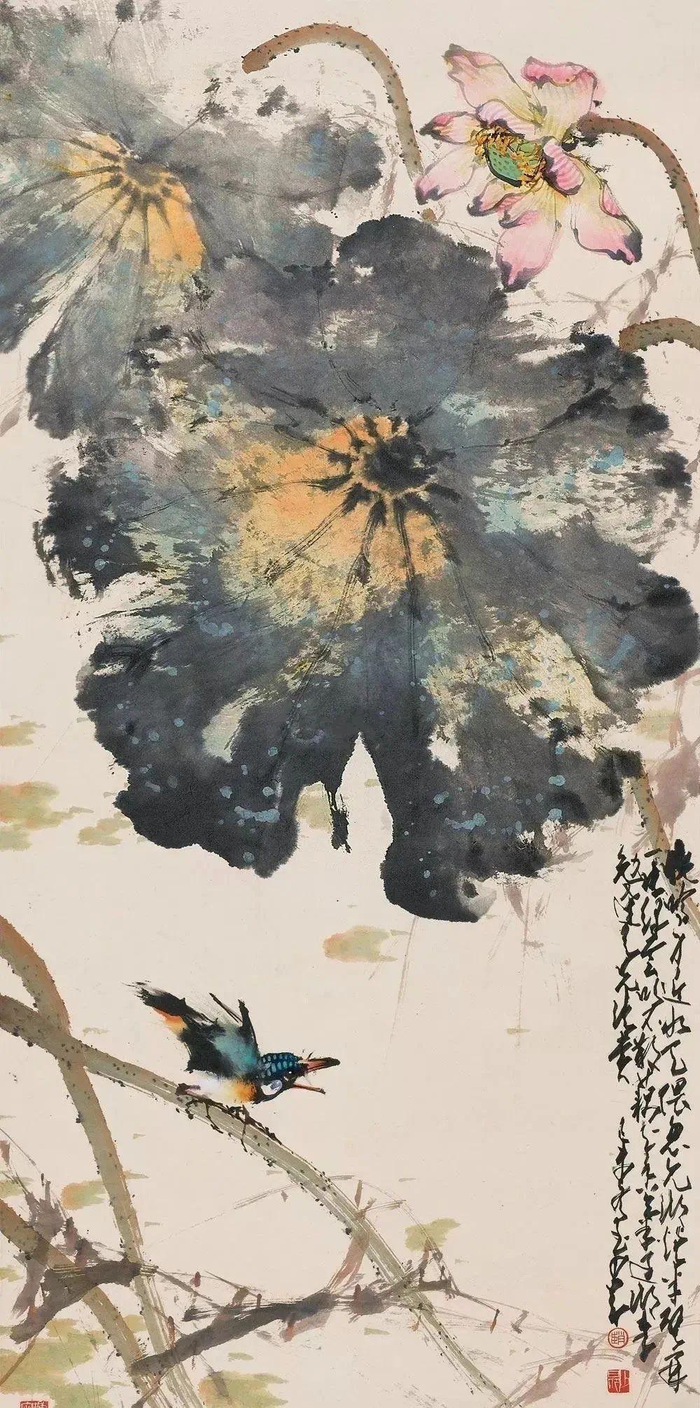 「津门网」赵少昂的荷花是经历过风霜洗礼后的模样,有岁月的味道