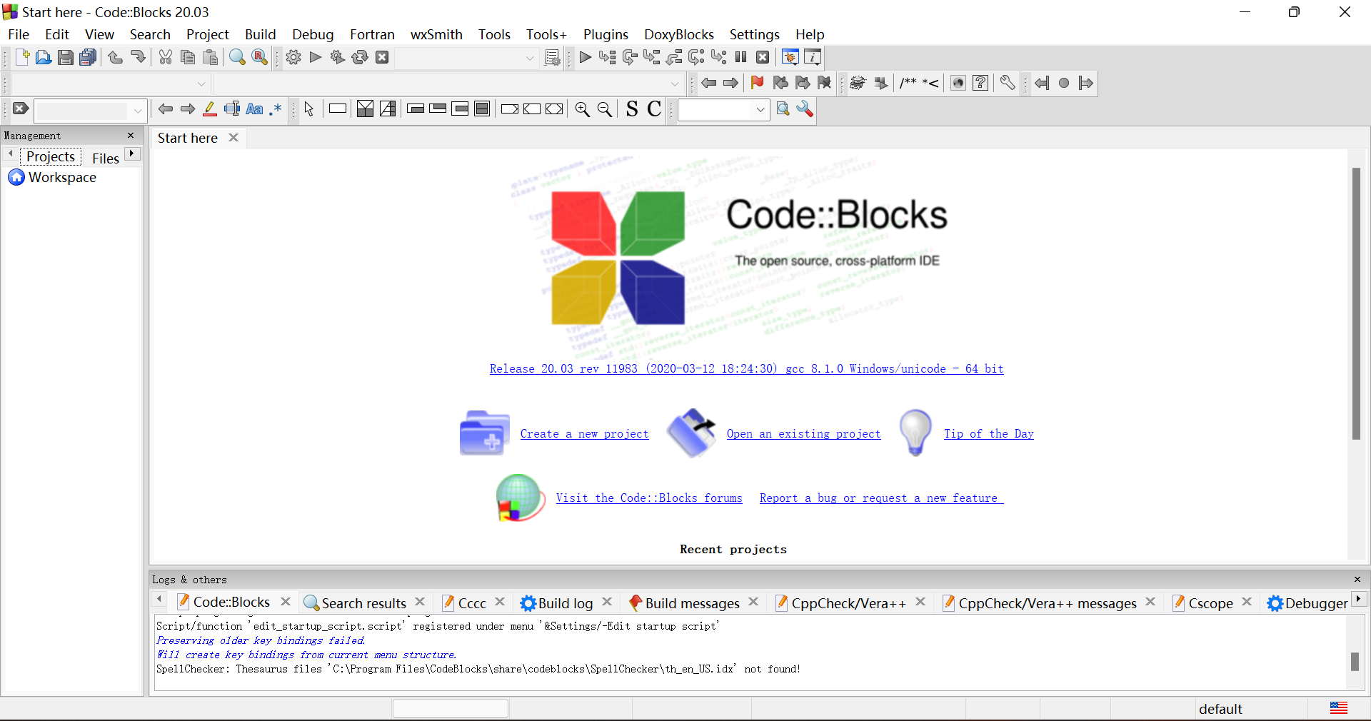 Codeblocks 20 03 